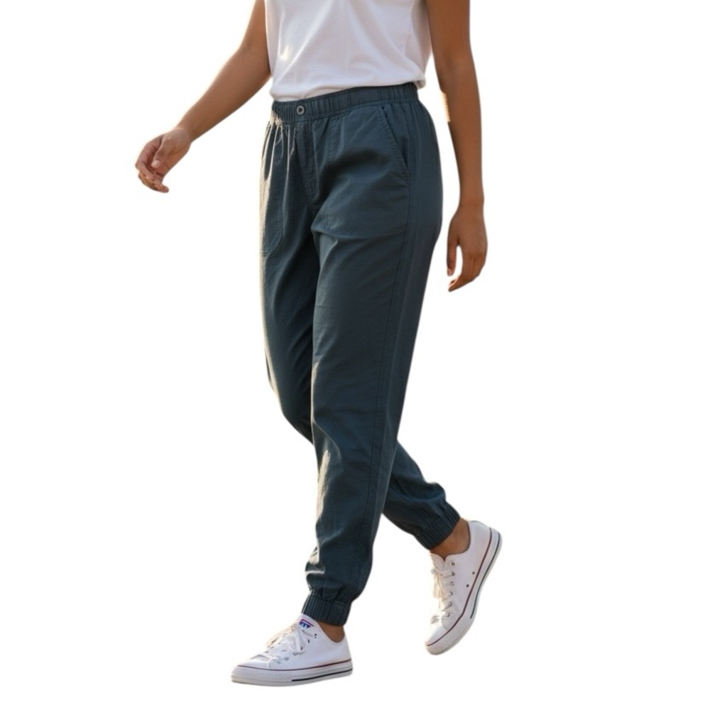 Prana green elastic waist active wear athleisure jogger pants